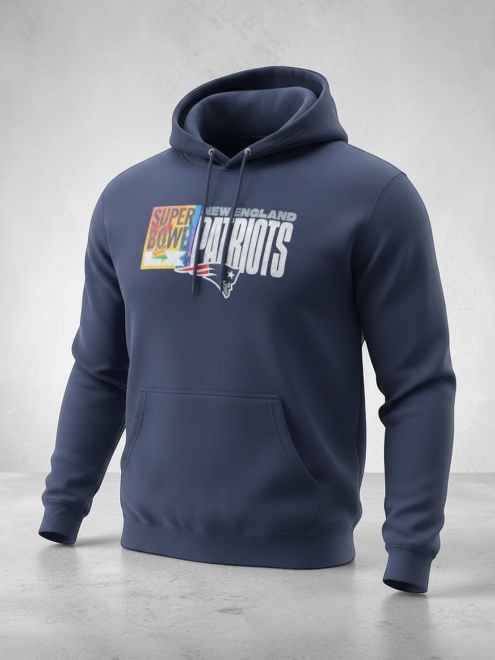 Fanatics New England Patriots Maye Super Bowl Hoodie Mens 3XL Blue Sweatshirt